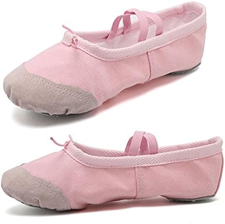 נעלי בלט של Dogeek לבנות מתאמנת בלט נעל נעל נעל נעל נעל מפוצל נעלי בלט בלעדי לנשים פעוטות לילדים