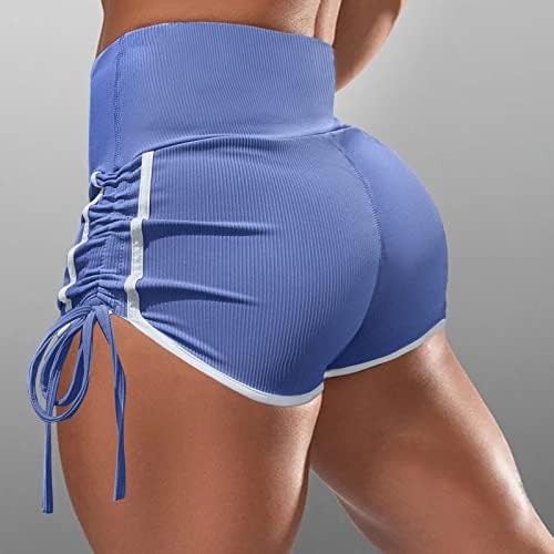 מכנסיים קצרים של אופנוען לנשים בקרת בטן מותניים גבוהה בקרת קיץ מזדמן טניס אתלטית מכנסיים קצרים