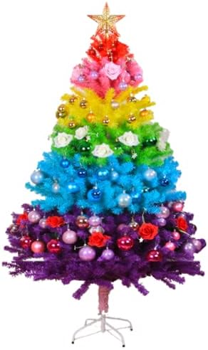 LJFLI עץ חג המולד צבעוני 150 סמ 180 סמ אישיות שיפוע לחג המולד אישיות קשת עץ קניון קניון קישוט