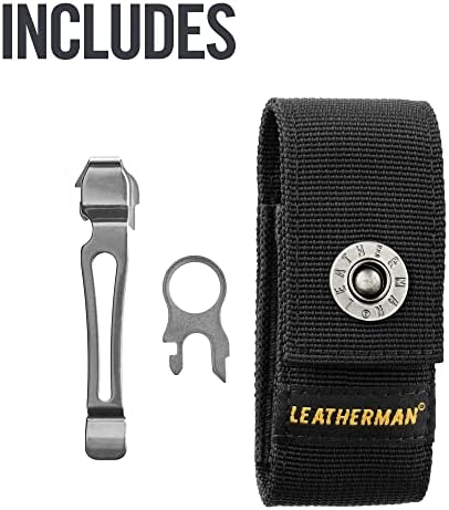 Leatherman, Charge Plus tti Titanium Multitool עם מספריים וחותכי תיל להחלפה מובחרים, בנויים בארצות