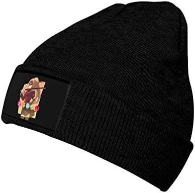 אנימה טוראדורה! כובעי כפה לגברים נשים אופנה חורפית רכה רכה חידוש חם סרוג כובע היפ הופ כובע שחור