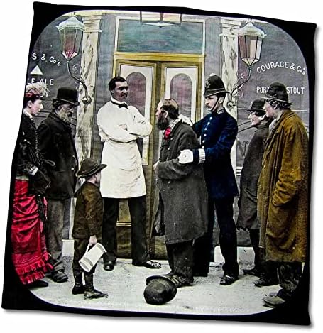 3 דרוז סיפור ויקטוריאני ג'ין פינד שיכור 1890 בובי וברמן בריטי - מגבות