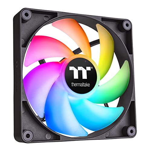 Thermaltake CT120 Argb Sync מאוורר קירור מחשב, סינכרון של לוח אם 5V, 16.8 מיליון צבעים 9 נוריות LED הניתנות להתייחסות,