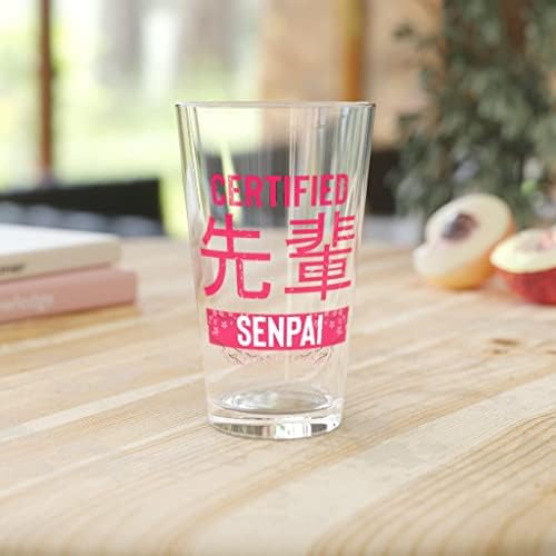 בירה כוס ליטר 16 עוז הומוריסטי מוסמך סנפאי יפן מנגה מנטור חונכות מדריך מצחיק 16 עוז