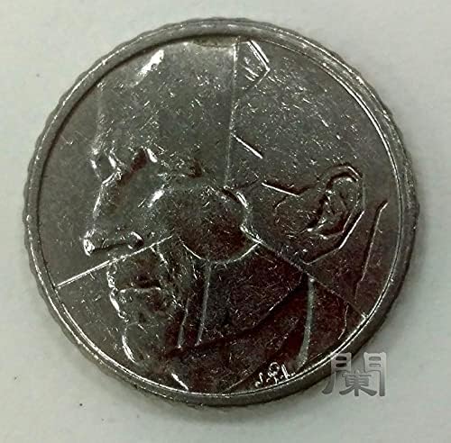 מטבע אירופאי מטבע בלגיה מטבע גרסה צרפתית 50 פרנק ניקל בלגיק שמונה גרסה
