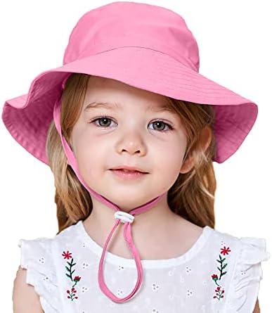 ילדים כובע שמש תינוק רחב שוליים כובע קיץ חוף דלי דלי תינוק כובע דיג מתקפל כובע פעוט מתכוונן