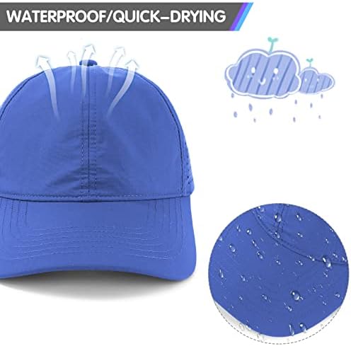נשים מהיר ייבוש בייסבול כובע עמיד למים בייסבול כובע מתכוונן לנשימה רשת ריצה כובעי שמש הגנה