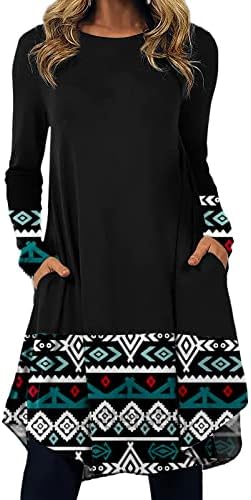 נשים מערבי אתני בוהו יסודות שמלות סדיר מזדמן פרחוני מודפס אמצע אורך שמלת קוקטייל שמלות לנשים