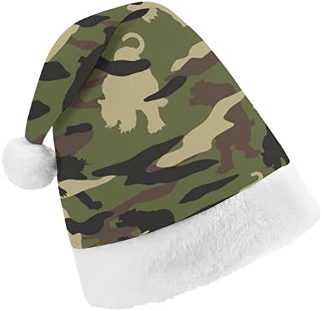 נמר הסוואה דפוס חג המולד כובע אישית סנטה כובע מצחיק חג המולד קישוטים