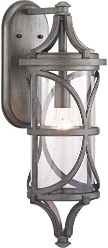 תאורת התקדמות אוסף מוריסון 1 קל זכוכית צלולה מודרנית חיצונית חיצונית פנס גדול אור ברונזה עתיק