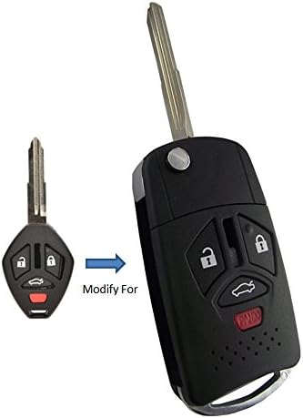 קמאני נימול 4 כפתור ימין חריץ להב להעיף מתקפל החלפת מפתח כניסה רומוטה מפתח מקרה וכפתור רפידות