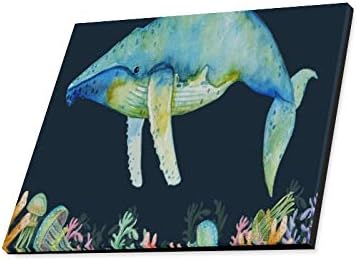 ציור בצבעי מים כרטיס עם שונית אלמוגים מדוזה כוכב ים הדפסי על בד את תמונה נוף תמונות שמן לבית מודרני