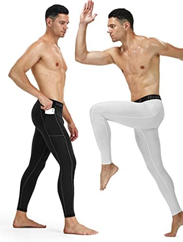 מכנסי דחיסה של Runhit גברים המריצים טייץ 'חותלות אימון אתלטי חדר כושר יוגה
