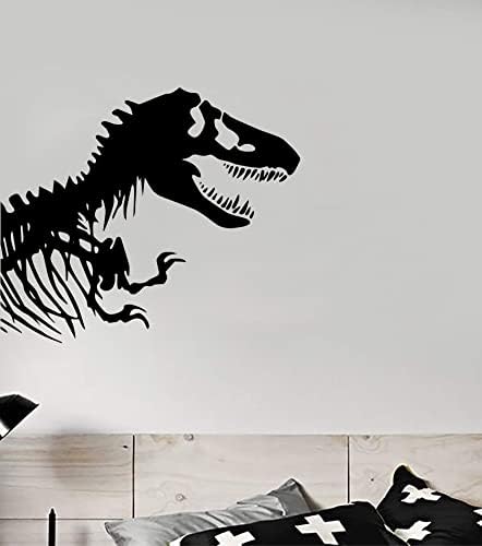 Tyrannosaurus rex Trex T-Rex דינוזאור עצמות קיר מדבקות בית דקור בית חדר חדר שינה ויניל מדבקת בנים