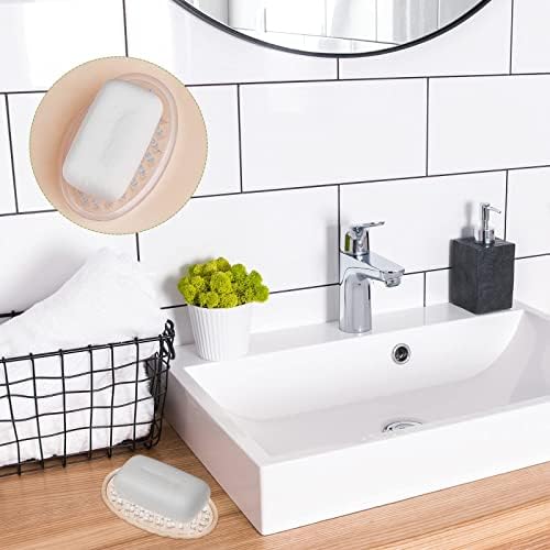 פלסטיק סבון שומר ברור סבון צלחת בר מחזיק מגש עם חורים סבון ספוג מחזיק עבור מטבח אמבטיה מקלחת דלפק,