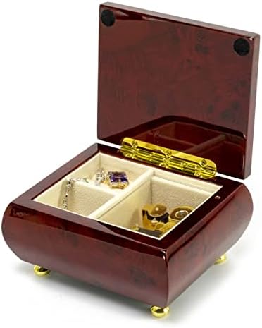 23 מדהים הערה טון עץ קלאסי קלאסי משופע קופסת תכשיטים מוסיקה עליונה - קאנון ב- D