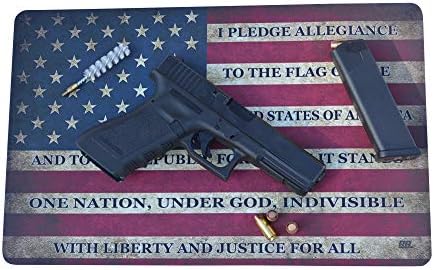 Rogue Rugue Ruge משכון טקטי של ארהב ארהב אמריקאית דגל אקדח ניקוי אקדח מתנה כרית ספסל כריתת אקדח פטריוטי