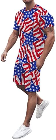 חולצות קיץ של BMISEGM לגברים דגל יום העצמאות לגברים באביב הקיץ ספורט פנאי נוח 3XL בגד ים עבור