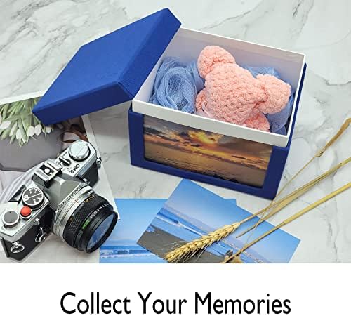 אלבום תמונות Kageio 4x6 Big Storage Box, בעבודת יד, חנויות 240 4x6 תמונות או פריטים, שטח 4x6 בחזית להכנסת תמונות