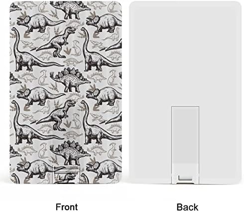 דינוזאורים זוחלים בעלי חיים קדומים USB 2.0 מכריחי פלאש צורת כרטיס אשראי מזיכרון