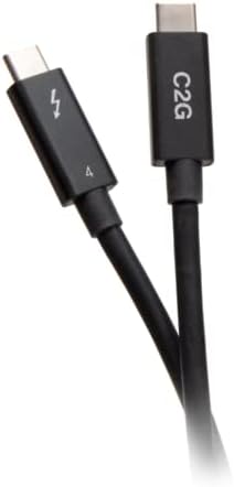 C2G 2.5ft Thunderbolt 4 כבל USB C - USB C ל- USB C - 40GBPS - M/M