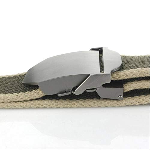 Cinturón de lona -cinturón de lona roja en blanco hebilla de aleación sólida cinturón militar de lujo táctico