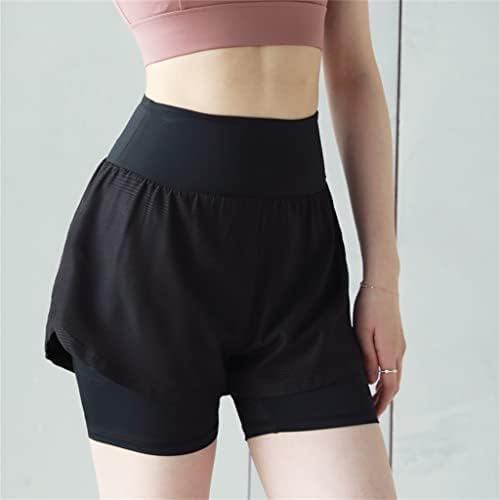 מכנסיים קצרים בכושר מותניים גבוהים של מכנסי ספורט לנשים מכנסי ריצה מהיר של מכנסי ריצה מהיר של נשים מזויפות