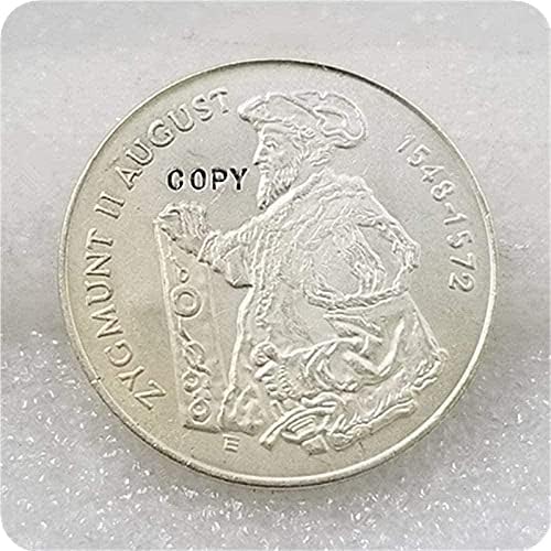 סוג 2: פולין 10 זל מלכים ונסיכים-פולני-זיגיסמונד-השני-אוגוסטוס כסף מטבע עותק עבור עותק קישוטי אוסף