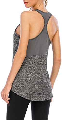 צמרות אימון נשים פתוחות בגב פעיל חולצות לבגדי לבוש רופפים חולצת שרירים נושמת נושמת