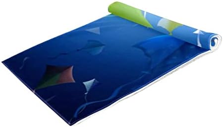 Lorvies עפיפונים צבעוניים מיקרופייבר מגבות כושר ספורט אימון כושר מגבת זיעה מתייבש מהיר 2 חבילה
