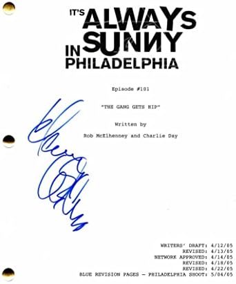 דני דוויטו חתם על חתימה זה תמיד שטוף שמש בפילדלפיה תסריט טייס מלא - פרנק ריינולדס בכיכובו: צ'רלי דיי, רוב