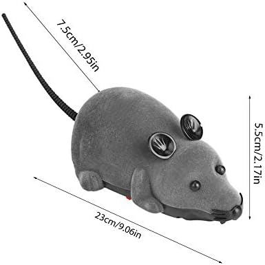 עכברים אלקטרוניים צעצוע פרוותי חתולי חיות מחמד חמודים לחיות עכבר חיות עכבר צעצועים מתנה לחידוש עכברוש