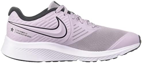Nike Unisex-Kid Runner Runner 2 נעל ריצה של כיתות בית ספר, לילך קרס/כיבוי נואר-סולאר-לבן, 4.5