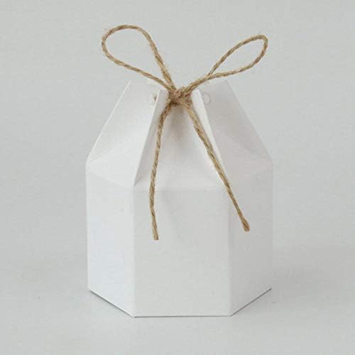 קופסות מתנה פנס משושה קראפט נייר חבילה תיבת עם חוט סוכריות שוקולד מתנת שוקולד אריזת תיבת נייר שקיות עבור
