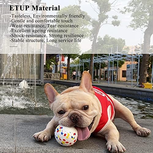 צעצועי כדור כלבים של צ'יאדין לחיות מחמד לעיסות אגרסיביות, כדורים אינטראקטיביים עמידים בלתי ניתנים