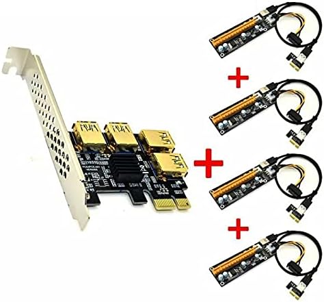 מחברים חדשים ביותר Riser USB 3.0 PCI -E Express 1X עד 16X מתאם כרטיס Riser PCIE 1 עד 4 כרטיס מכפיל יציאת