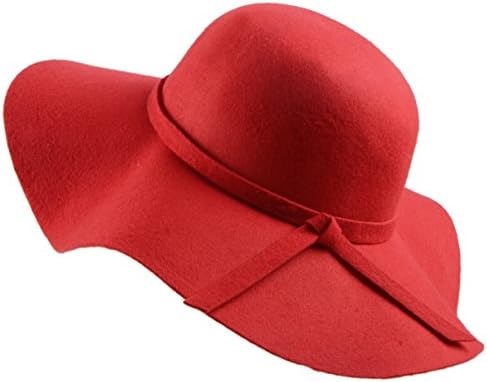 עירוני קוקו נשים של מתקפל רחב ברים הרגיש באולר פדורה רפוי צמר כובע