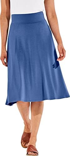 Coolibar UPF 50+ חצאית Midi Marigot Midi לנשים - מגן שמש