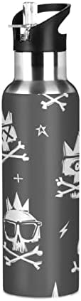 בקבוק מים מבודדים בקריקטורה של קיגאי קריקטורה עם מכסה קש 34oz קיר כפול נירוסטה בקבוק מים ספורט