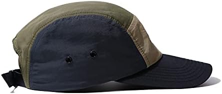 Clape Curped Brim 5 PANEL HAT UPF50+ כובעי שמש מהיר יבש ספורט חיצוני כובע