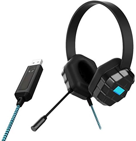 Gumdrop Droptech USB B2 אוזניות אוזניות יתר עם מיקרופון מובנה המיועד לתלמידי K-12, מורים וכיתות-נבדקו,