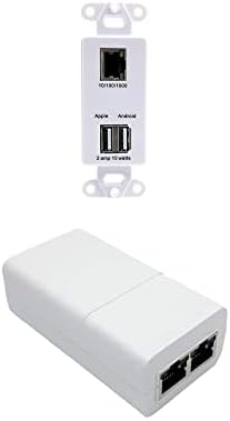 פו טקסס ג'יגביט פו מפצל שקע בקיר עם טעינה מהירה של 5V USB ופלט פו ופו טקסס מזרק פורט פו יחיד לפאו