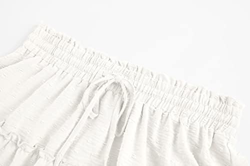 חצאיות חידוש של רולמאם נשים 2023 פרוע קיץ התלקח שוויצרי נקודה קפלים שמלות קצרות