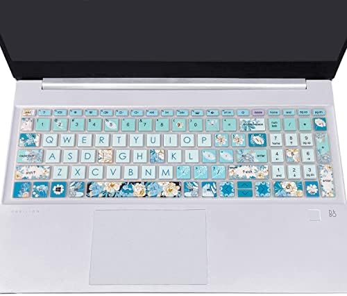 WSLUCKO Silicone Keyboard Cover Skin for 15.6 HP Pavilion & HP Laptop 15-eg 15t-eg 15-eh 15-er Model Series,