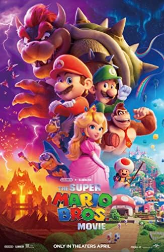XIHOO The Super Mario Bros. הסרט - 2023 סרט פוסטרים 12x18 אינץ ', 30x46 סמ מתנה לא ממוסמכת