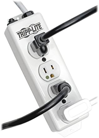 Tripp Lite Safe-It רצועת חשמל בכיתה בבית חולים, 4 חנויות בנדוט ירוק בכיתה בבית חולים, תואם 1363 UL, כבל של 15 רגל