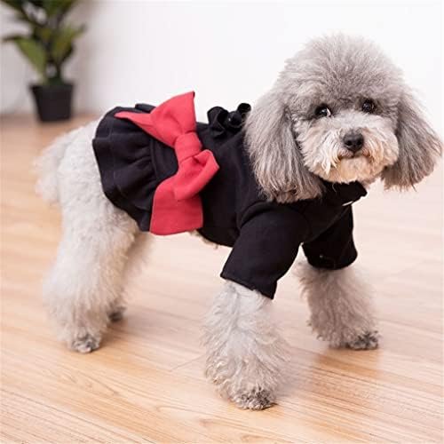 שמלת כלב בגדי תרמית לכלבים בגדים לחיות מחמד תלבושות קטן חמוד חורף חם אופנה יורקשייר טרייר הדפסה