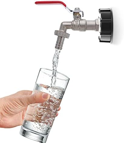 אביזרי DOITOOL מיכל מים 1 סט IBC טנק מתאם ברז החלפת ברז ברז כבד פליז מתאם מיכל מים מיכל מים מיכל מים