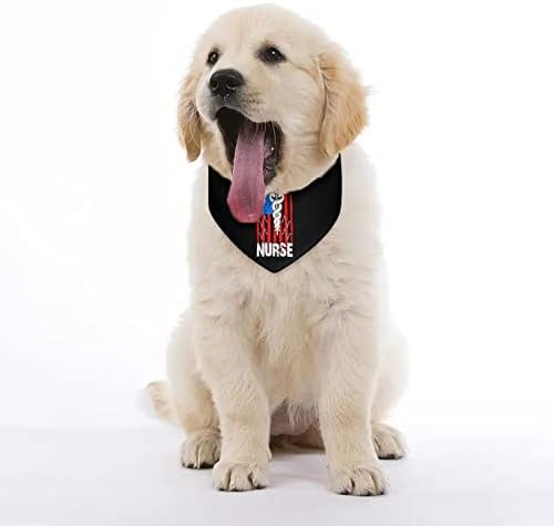 אחות פטריוטית אמריקאית ארהב דגל כלב בנדנה מתכווננת צווארון חיות מחמד צעיף משולש חמוד קרכיט לכלבים