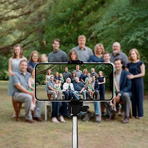 Selfie Stick עם Bluetooth נייד נייד הניתן להרחבה מעמד תואם לסמארטפון iPhone & Android